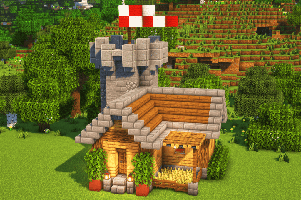 Minecraft Starter Castle 2 build