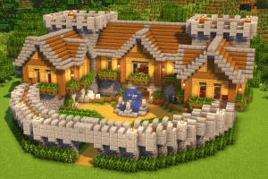 Minecraft Survival Fort build