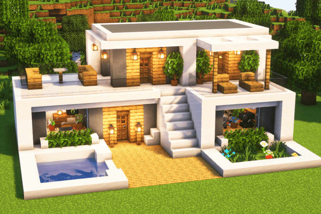 Minecraft Cozy Modern House build