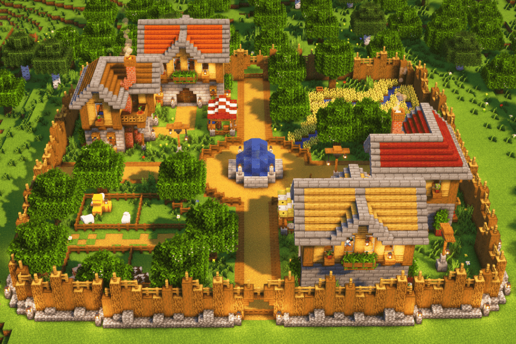 Minecraft Medieval City build